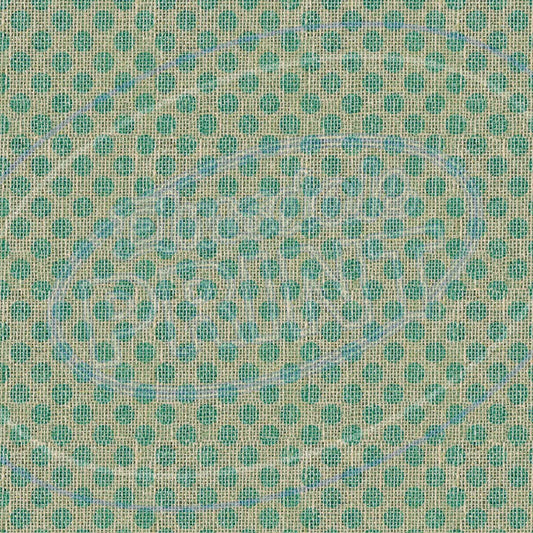 Turquoise Burlap 008 Printed Pattern Vinyl