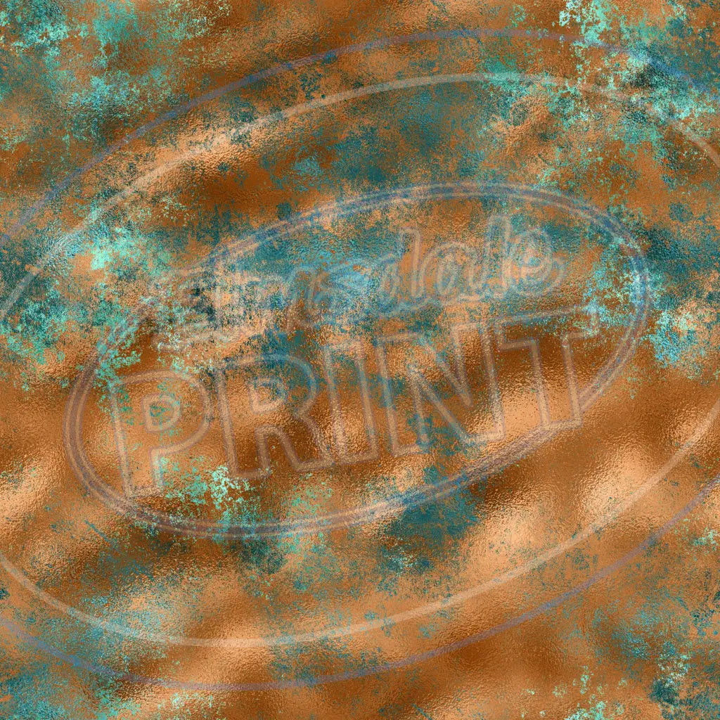 Turquoise Copper 008 Printed Pattern Vinyl