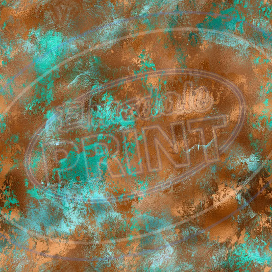 Turquoise Copper 015 Printed Pattern Vinyl