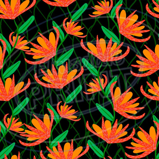 Vibrant Floral 008 Printed Pattern Vinyl