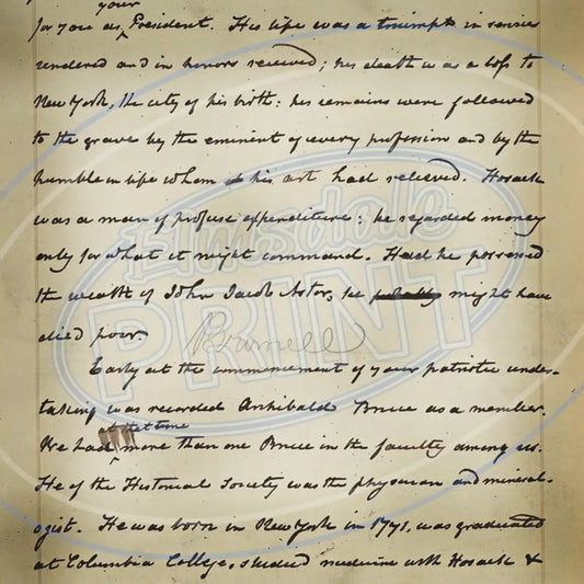 Vintage Handwriting 005 Printed Pattern Vinyl