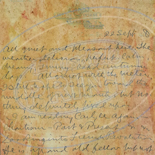 Vintage Handwriting 016 Printed Pattern Vinyl