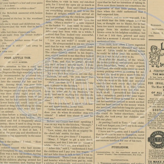 Vintage Newsprint 004 Printed Pattern Vinyl