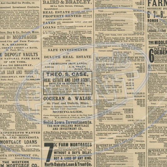 Vintage Newsprint 011 Printed Pattern Vinyl