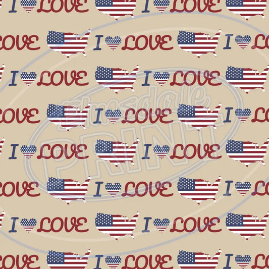 Vintage Usa 005 Printed Pattern Vinyl