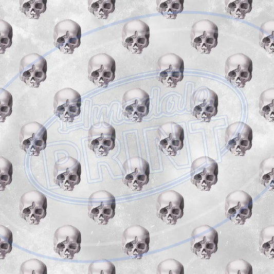 Violet Skulls 005 Printed Pattern Vinyl
