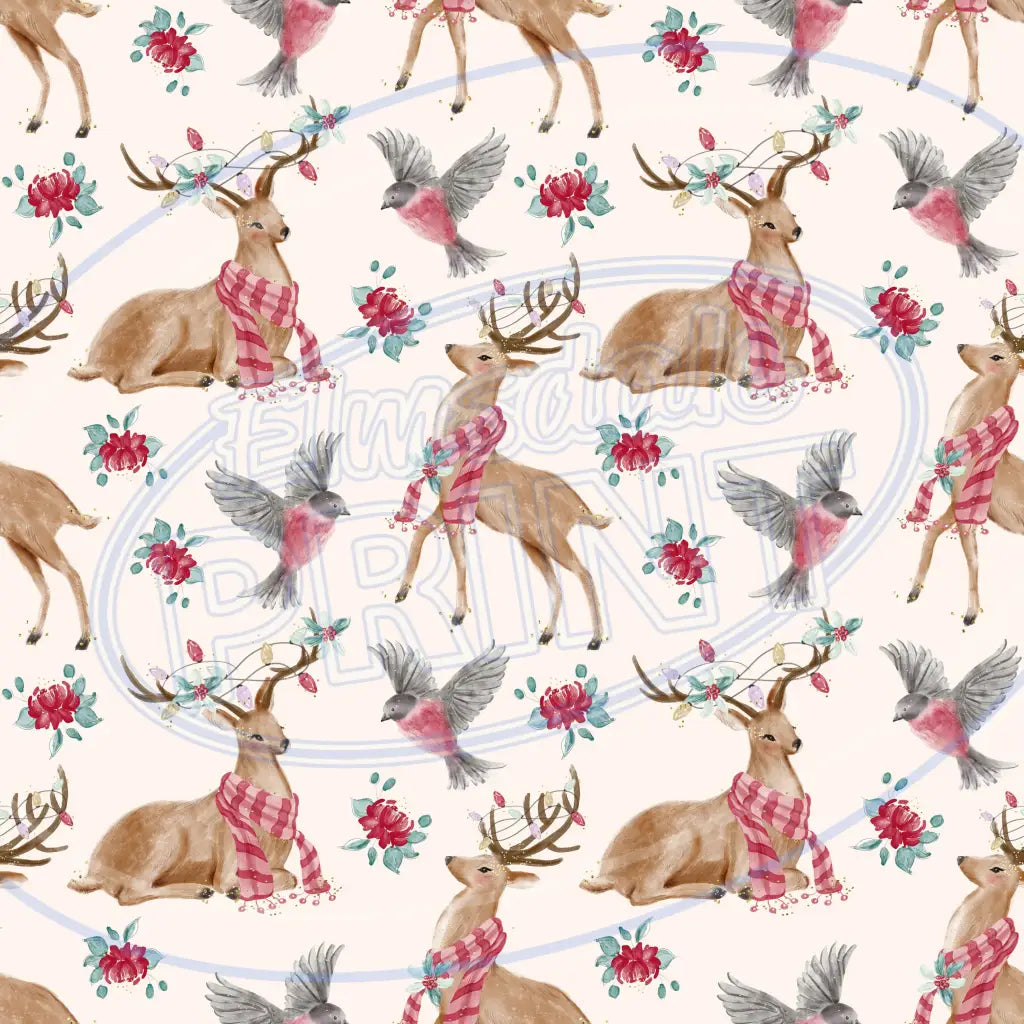 Woodland Christmas 003 Printed Pattern Vinyl