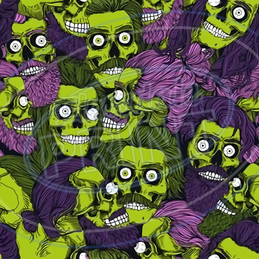 Zombie World 001 Printed Pattern Vinyl
